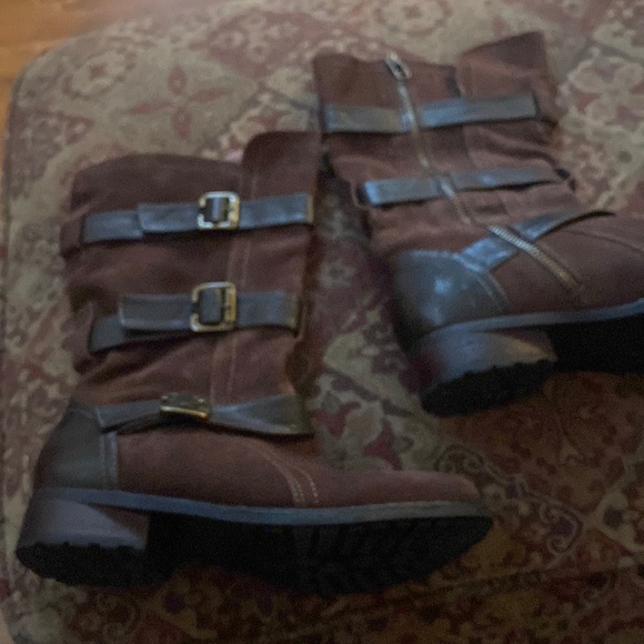 EDDIE BAUER 🌿 Leather 3-Buckle mid-calf Boots - Picture 2 of 10